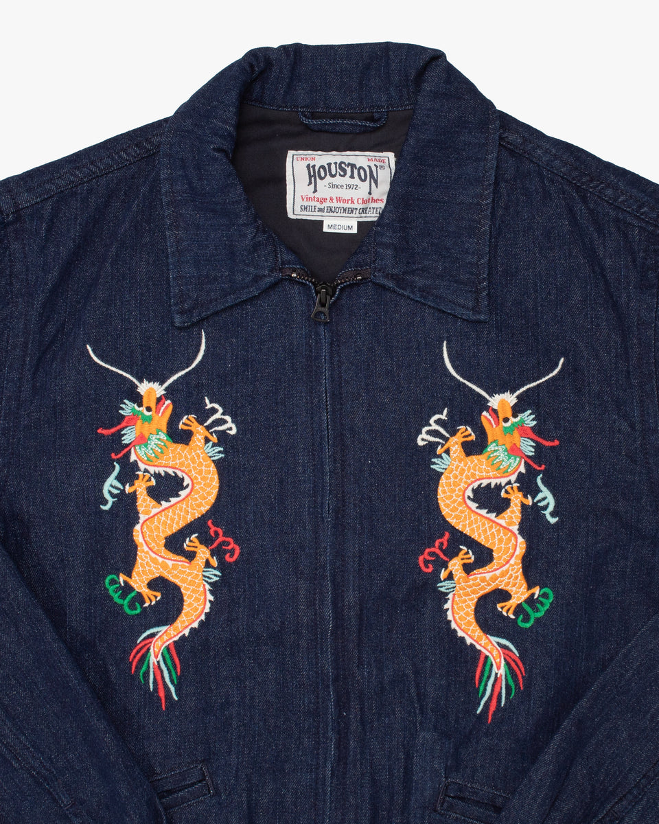 Japanese Repro Jacket, M, Houston & Inc., Blue – Kiriko Made