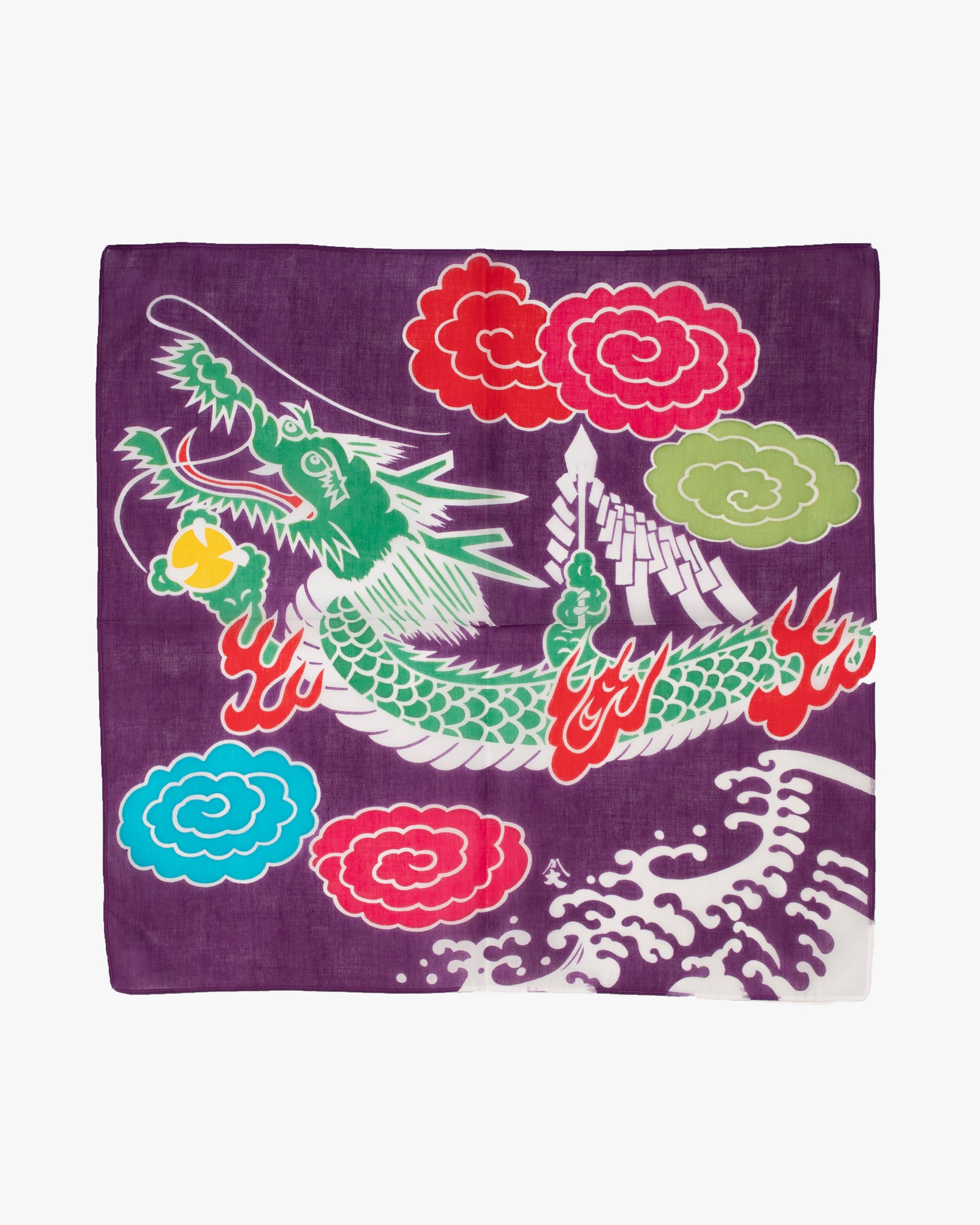 Okawahara, Handkerchief with Yutan Dragon, Purple