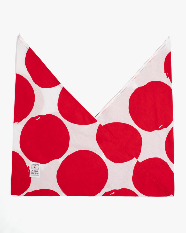 Okawahara, Furoshiki Loose Bag, Dot Pattern, Red