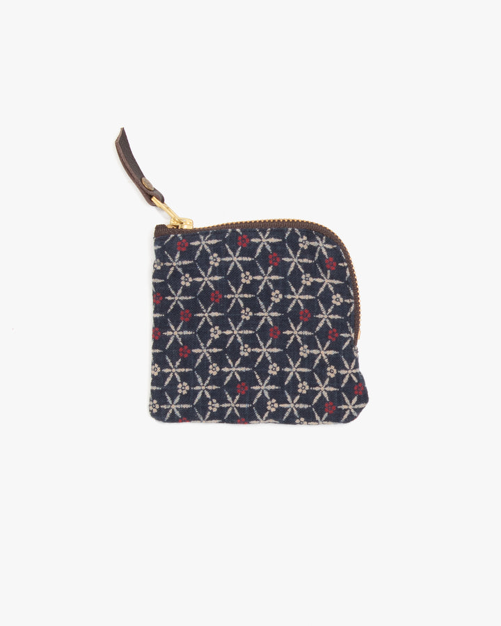 Kiriko Original, Zipper Wallet, Indigo Yuki Kessho