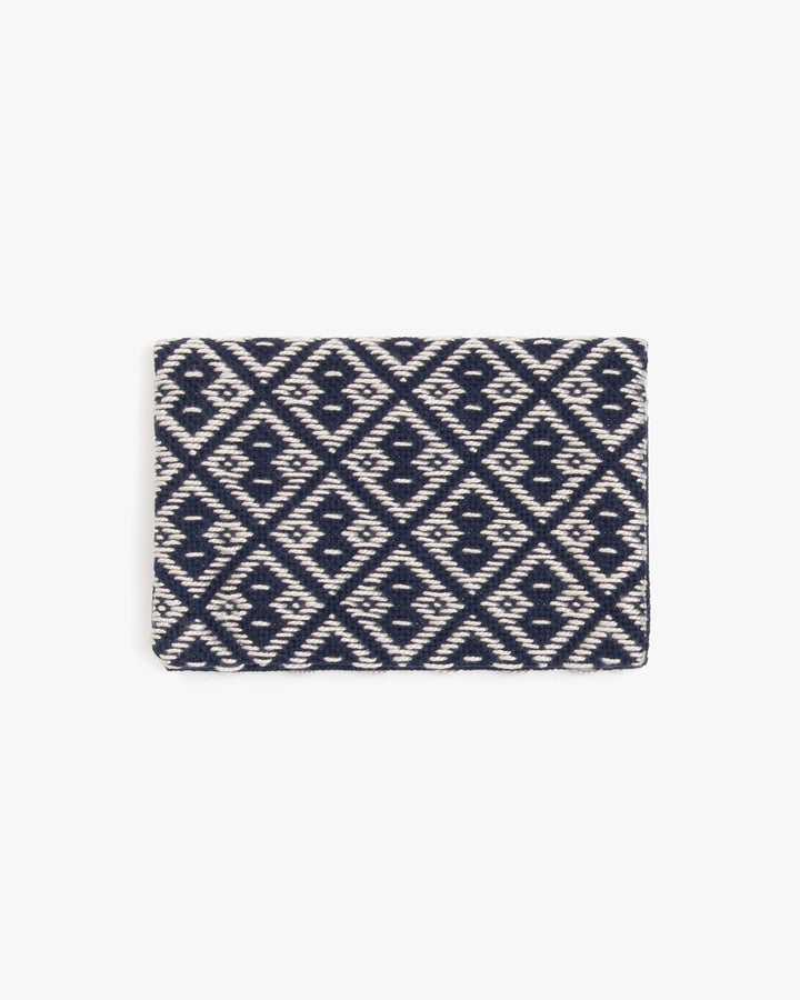 Kogin Sashiko Card Case, Kind Offer, Geometric Pattern