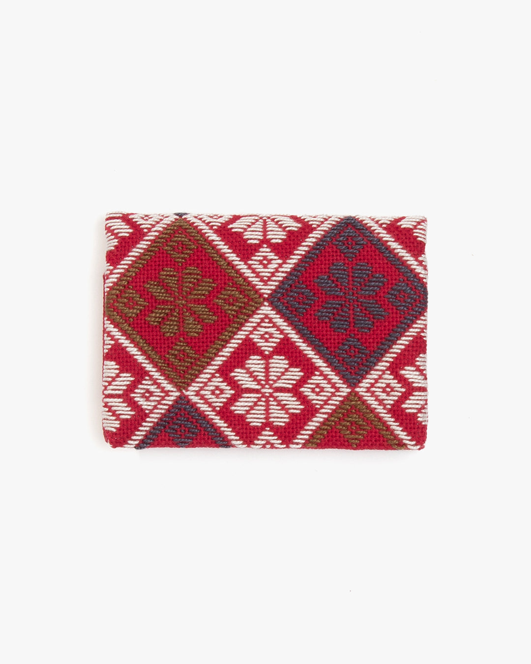 Kogin Sashiko Card Case, Kind Offer, Geometric Pattern