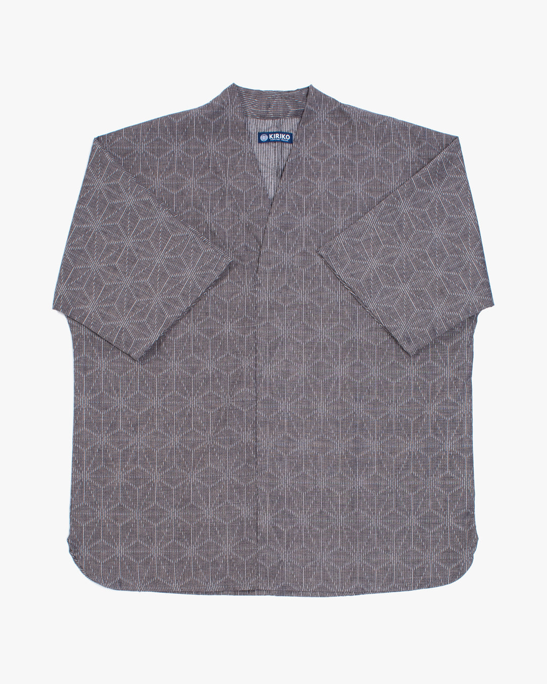 Kiriko x ToK, V-Neck Tunic, Grey Asanoha