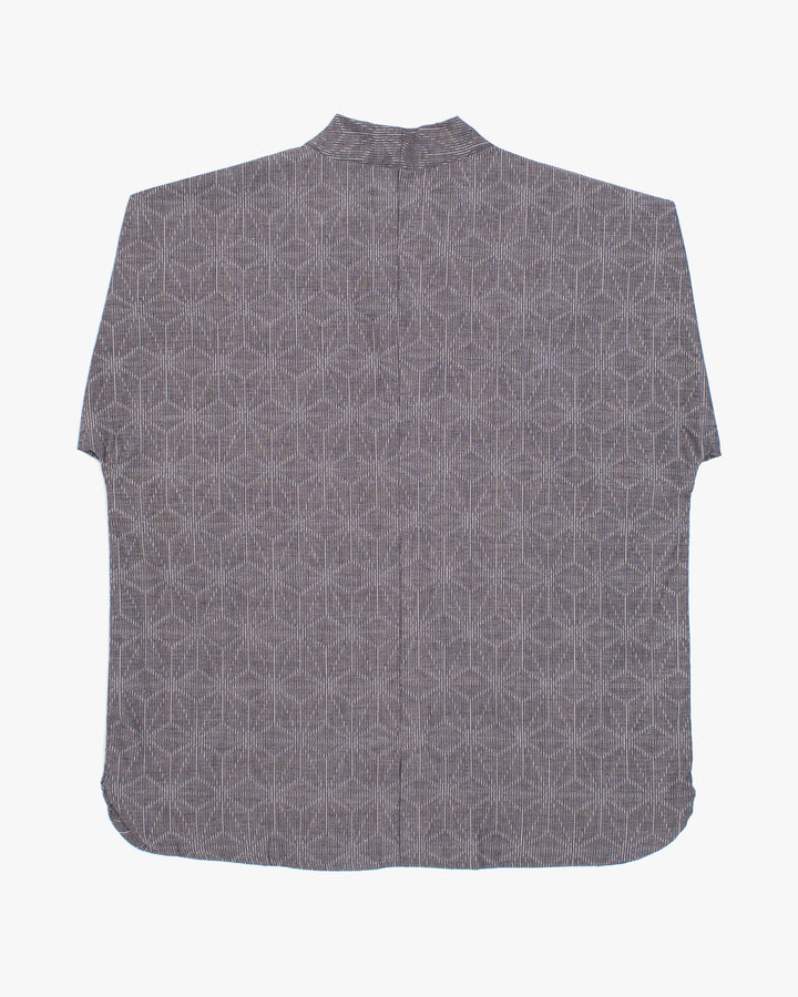 Kiriko x ToK, V-Neck Tunic, Grey Asanoha