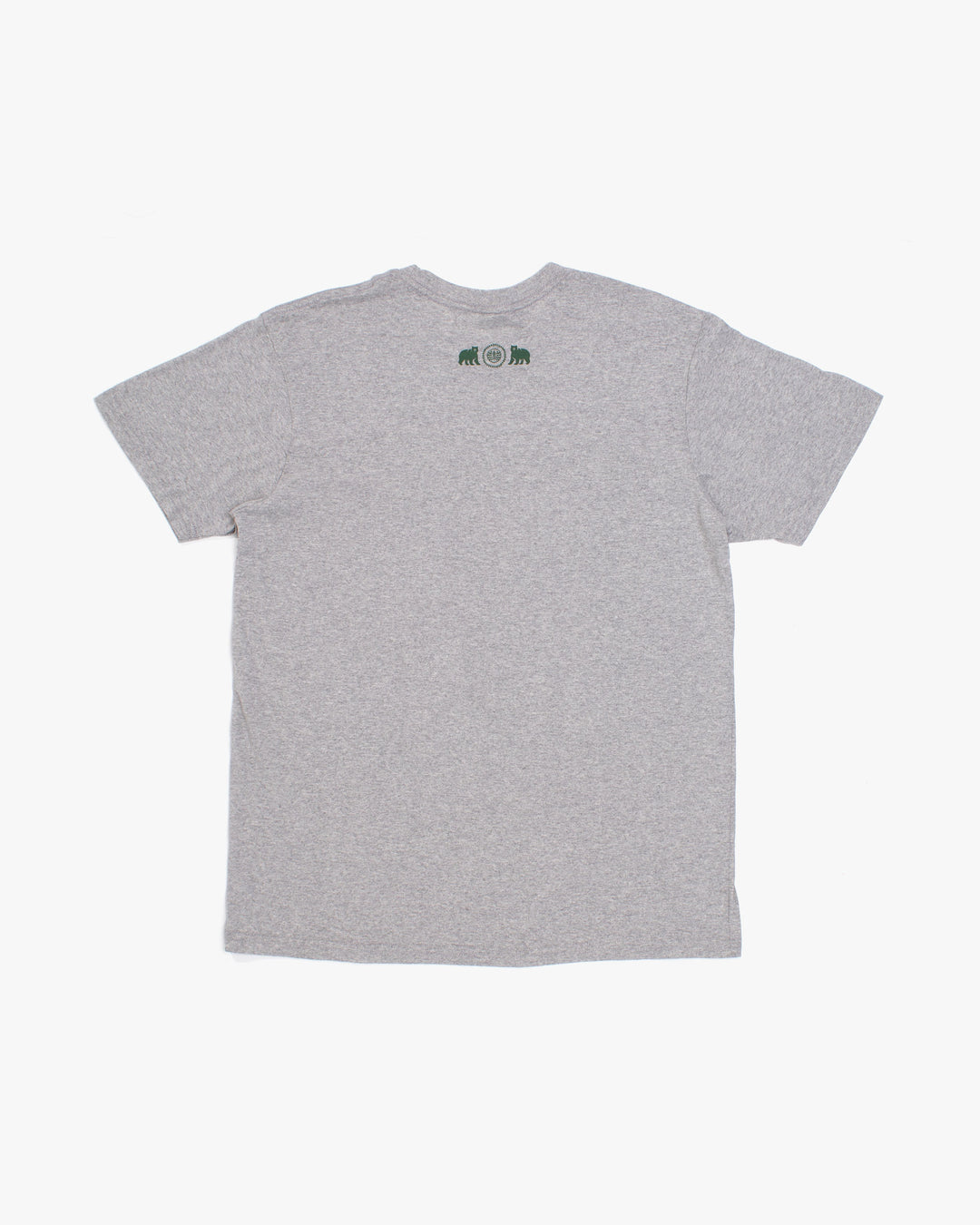 Kiriko Original Tee, 4 oz. US Made, Kuma with Embroidered Fish, Grey