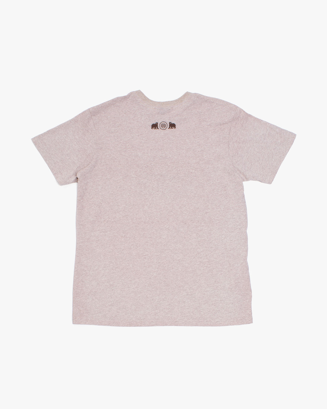 Kiriko Original Tee, 4 oz. US Made, Kuma with Embroidered Fish, Oatmeal