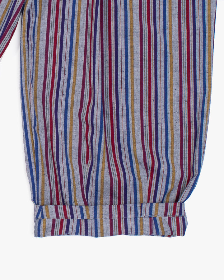 Kiriko x ToK, Lantern Pants, Kurume Weave, Multi Color