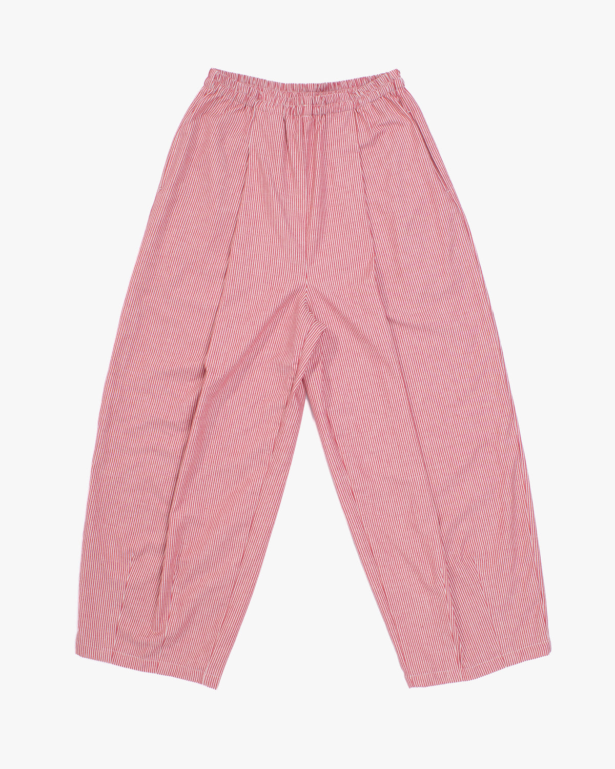 Kiriko x ToK, Lantern Pants, Tsumugi Weave, Red and White