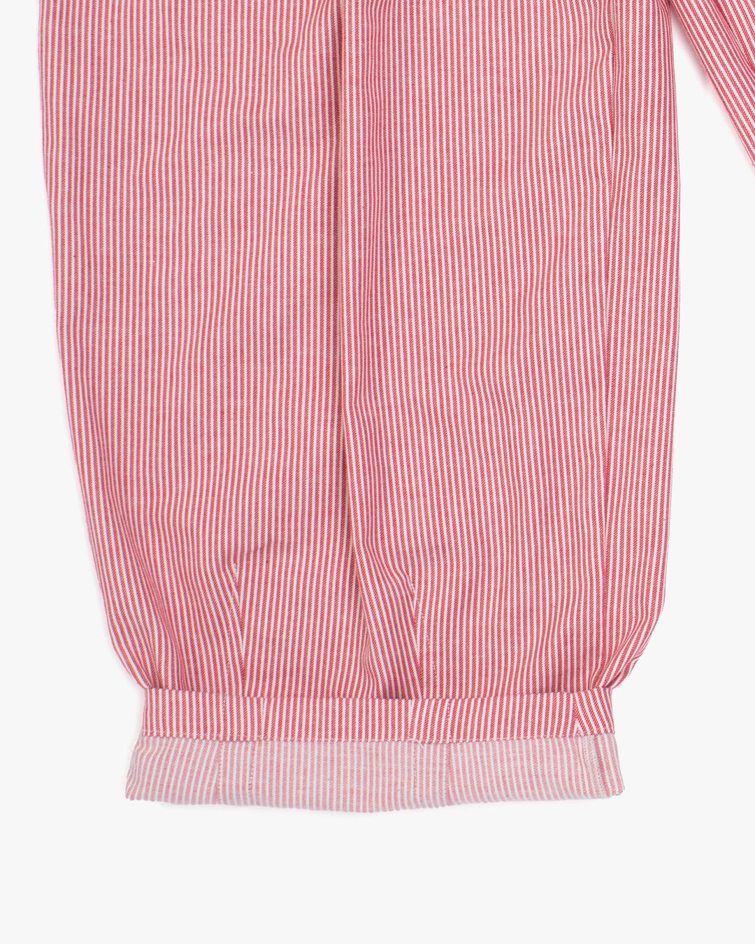 Kiriko x ToK, Lantern Pants, Tsumugi Weave, Red and White