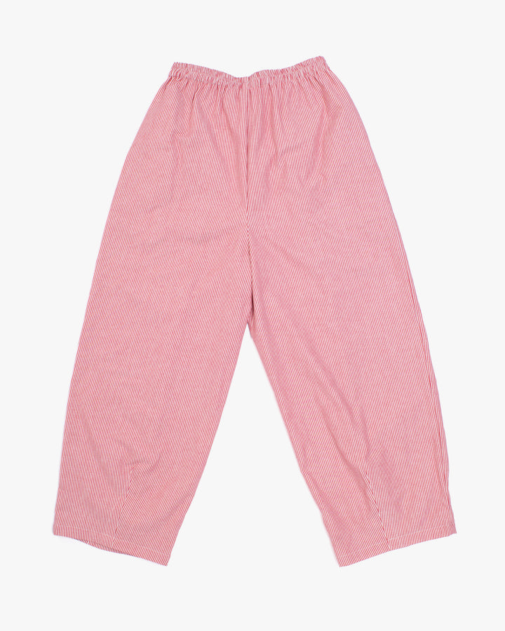 Kiriko x ToK, Lantern Pants, Tsumugi Weave, Red and White