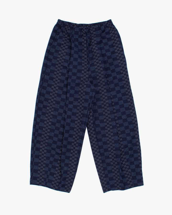 Kiriko x ToK, Lantern Pants, Indigo with Blue and White Jyuji