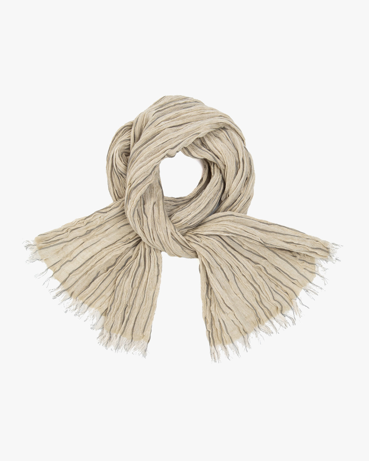 Kobo Oriza Scarf, Linen Cotton Tenugui, Olive
