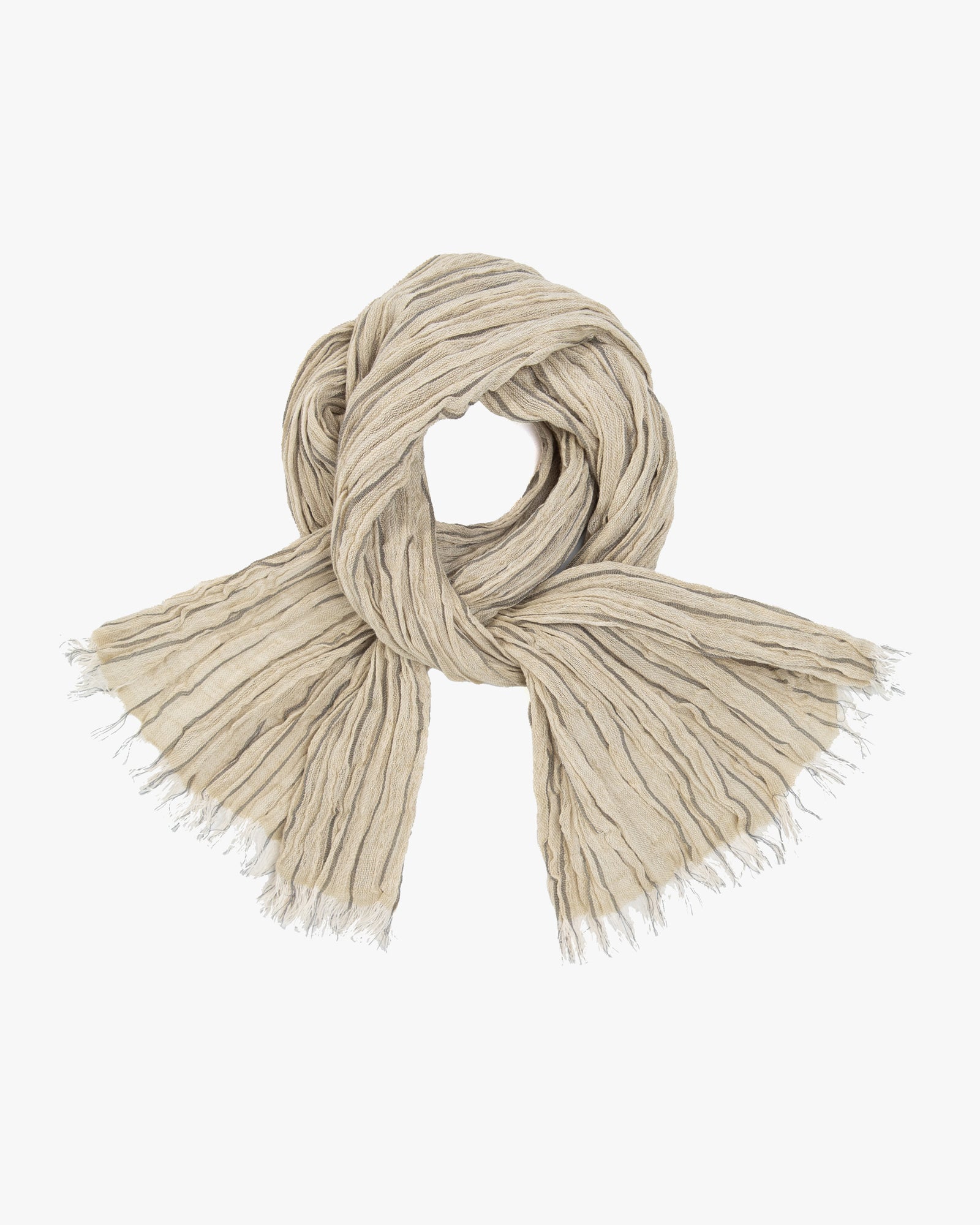 Kobo Oriza Scarf, Linen Cotton Tenugui, Olive