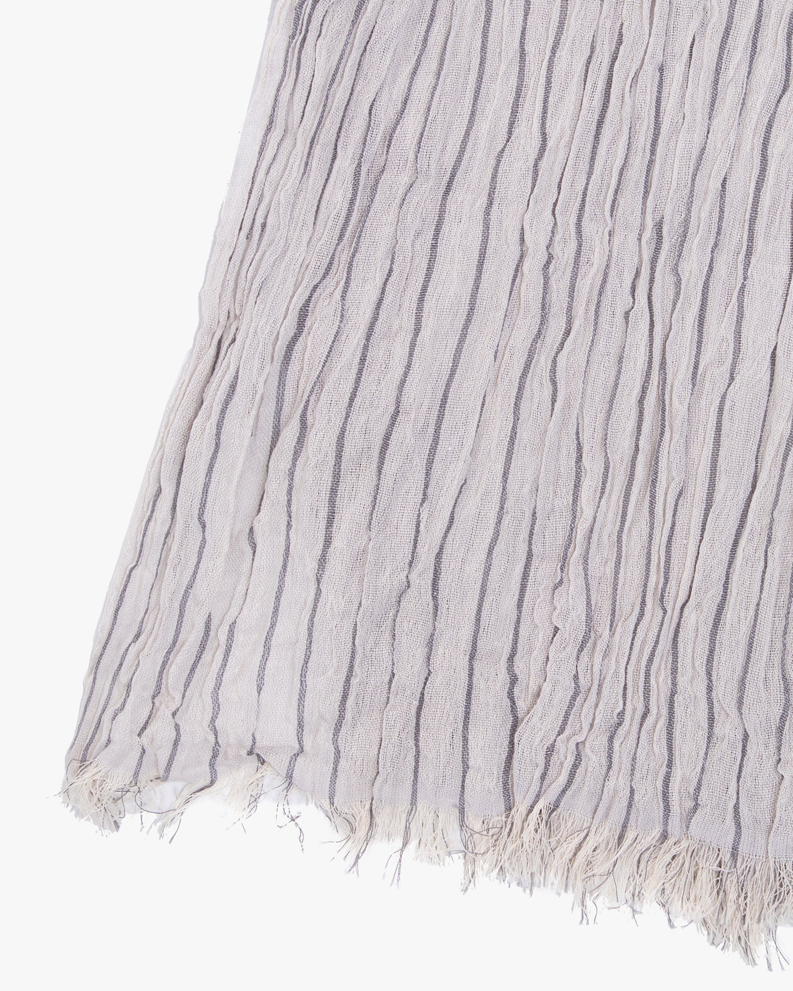 Kobo Oriza Scarf, Linen Cotton Tenugui, Ice Gray
