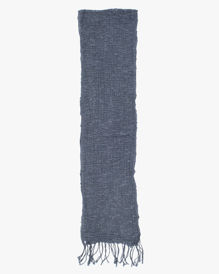 Kobo Oriza Muffler, Slim and Light Mojiri Weave, Marine Blue