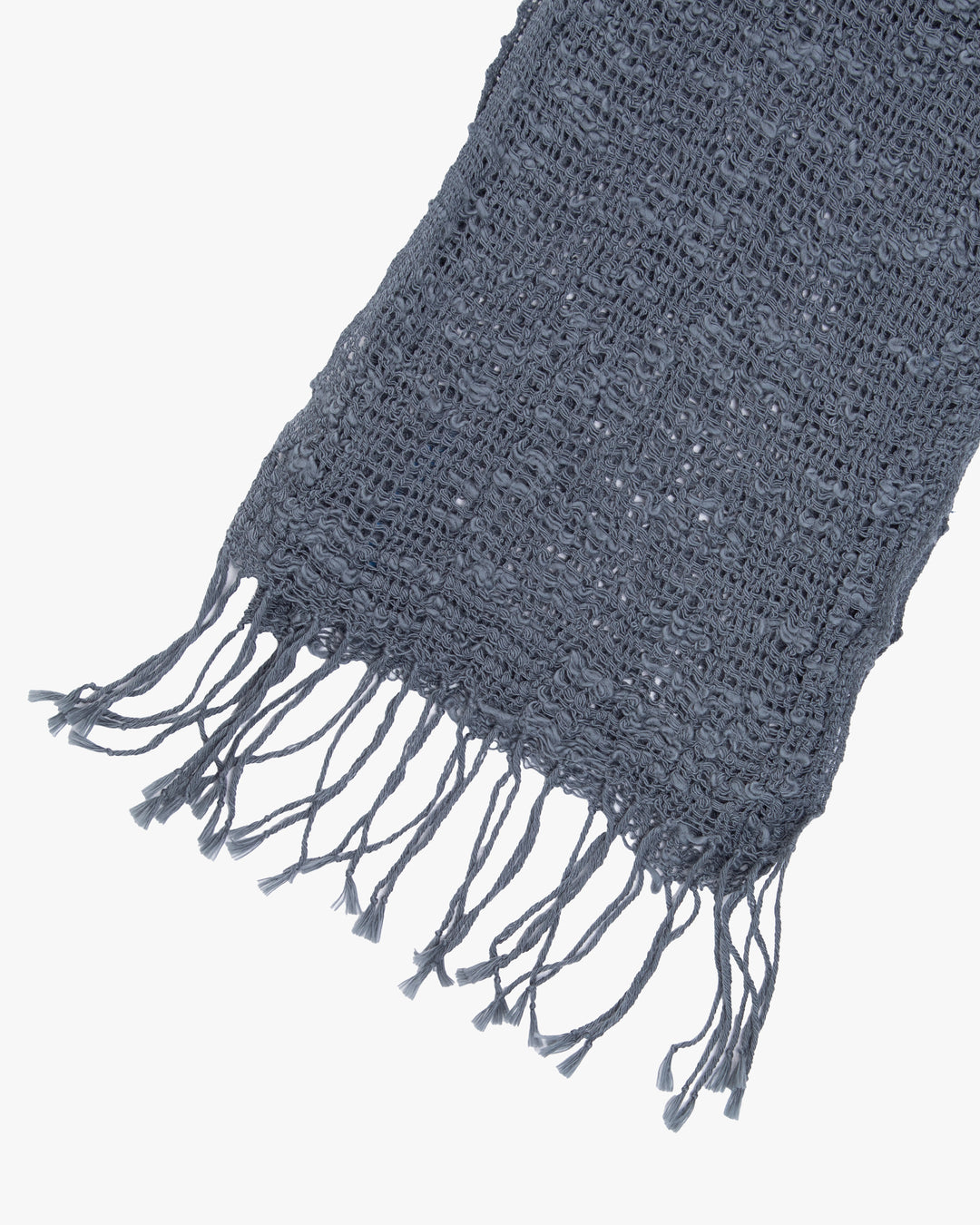 Kobo Oriza Muffler, Slim and Light Mojiri Weave, Marine Blue