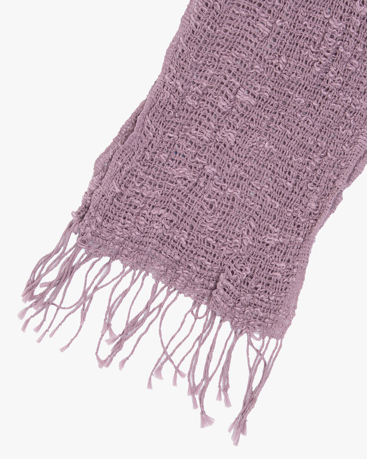 Kobo Oriza Muffler, Slim and Light Mojiri Weave, Purple