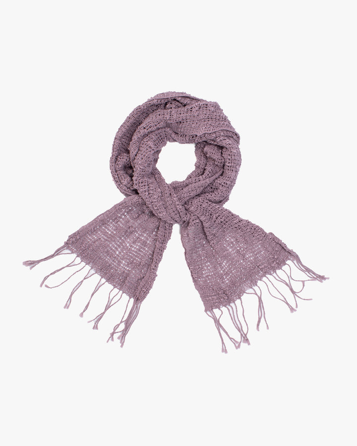 Kobo Oriza Muffler, Slim and Light Mojiri Weave, Purple