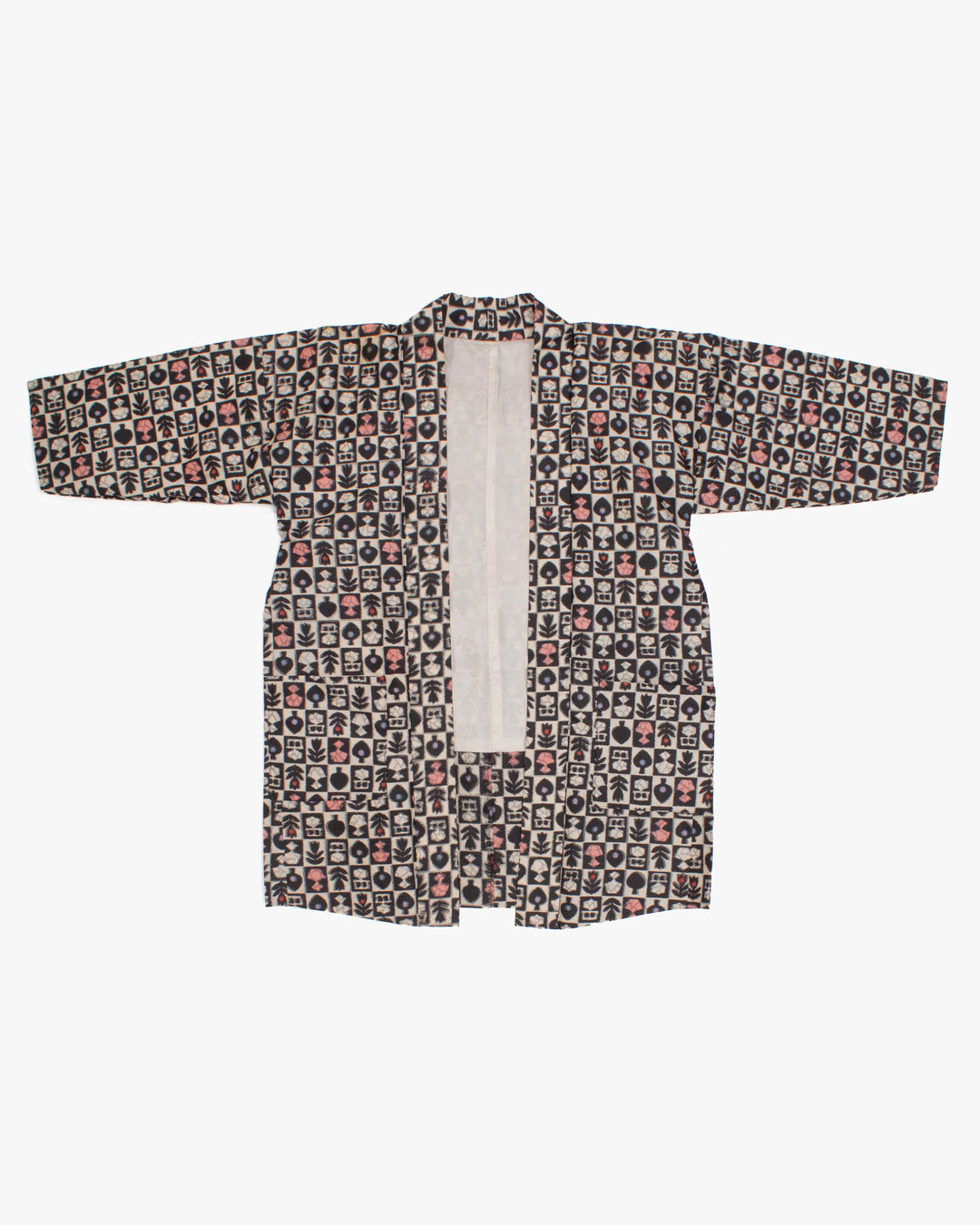 Kiriko Custom, Altered Haori Jacket, Meisen, Abstract Multi Pattern