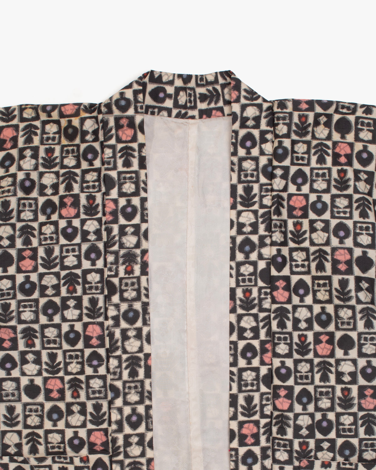 Kiriko Custom, Altered Haori Jacket, Meisen, Abstract Multi Pattern