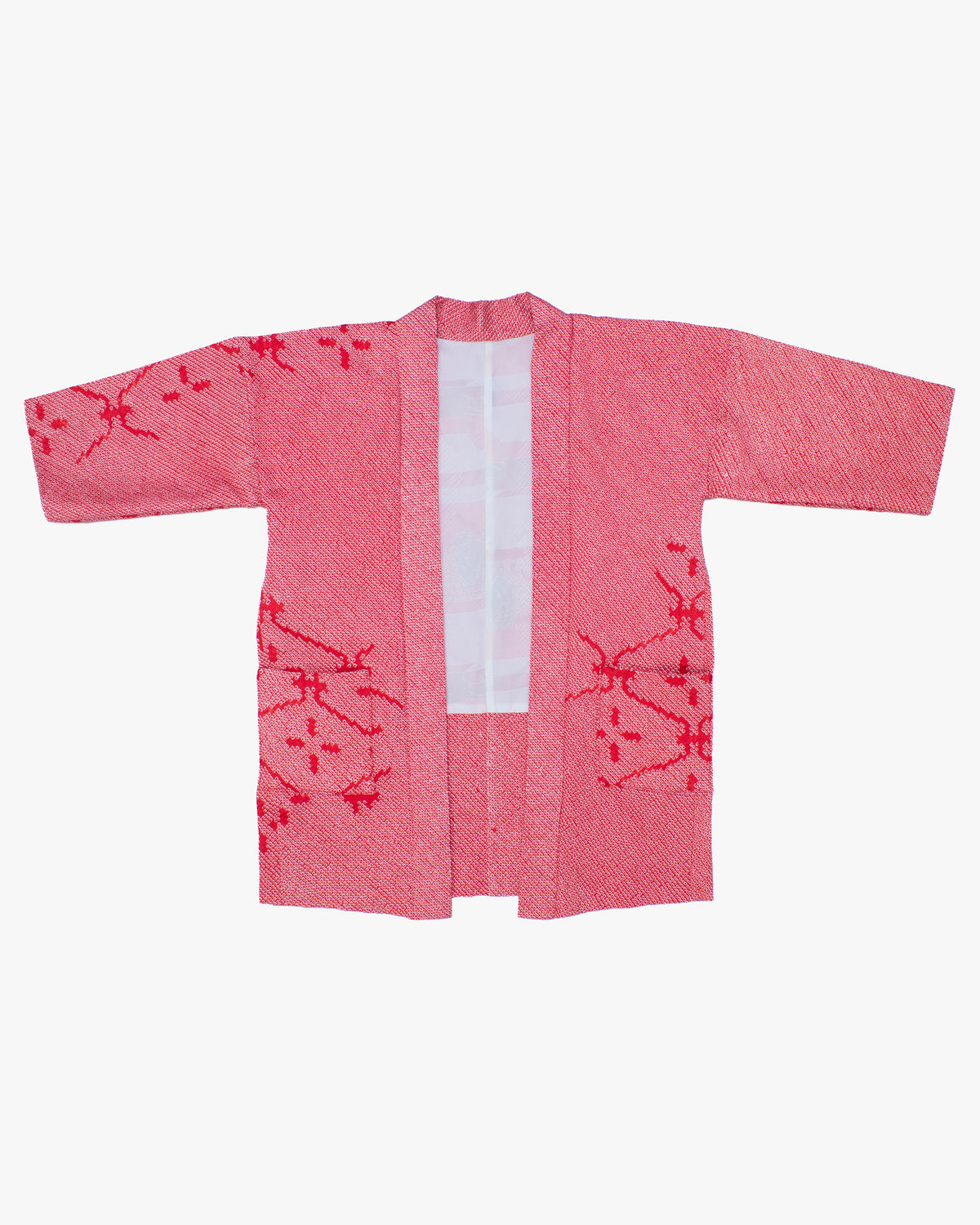 Kiriko Custom, Altered Haori Jacket, Full Shibori, Hishi Jyuji