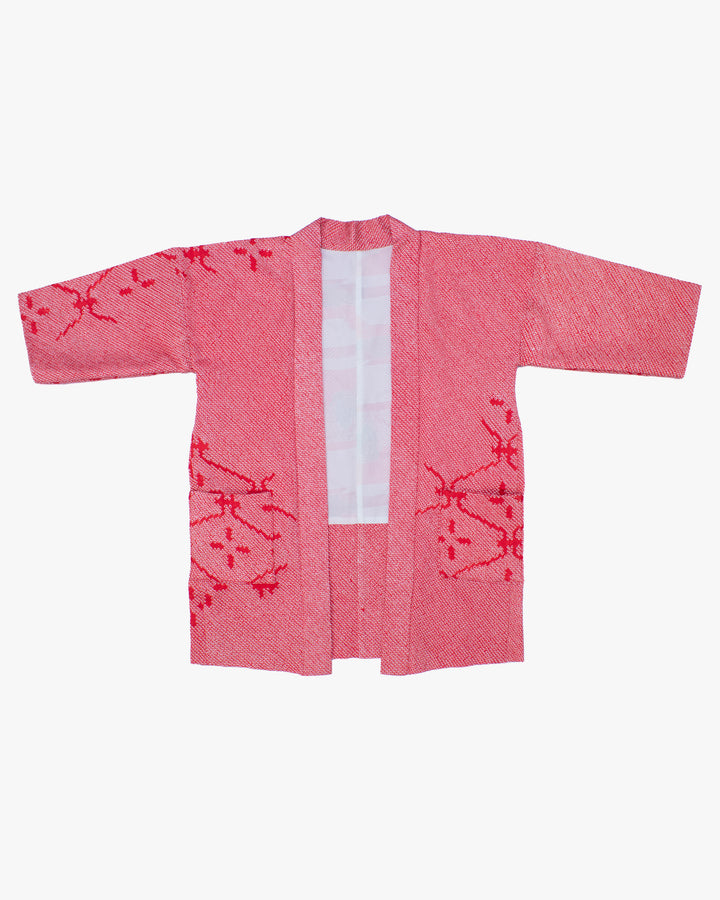 Kiriko Custom, Altered Haori Jacket, Full Shibori, Hishi Jyuji