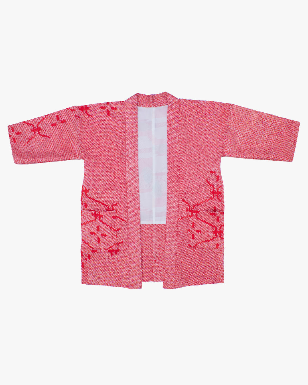 Kiriko Custom, Altered Haori Jacket, Full Shibori, Hishi Jyuji