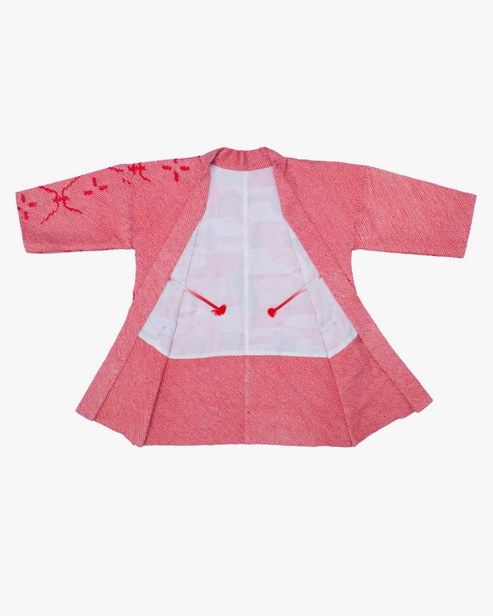 Kiriko Custom, Altered Haori Jacket, Full Shibori, Hishi Jyuji