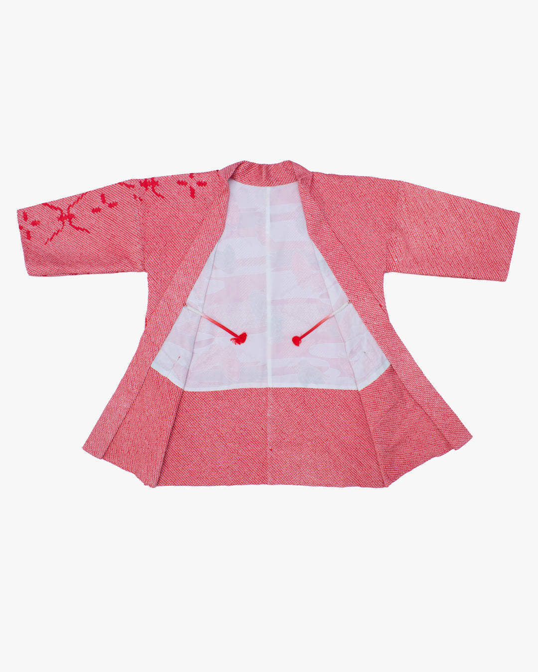 Kiriko Custom, Altered Haori Jacket, Full Shibori, Hishi Jyuji