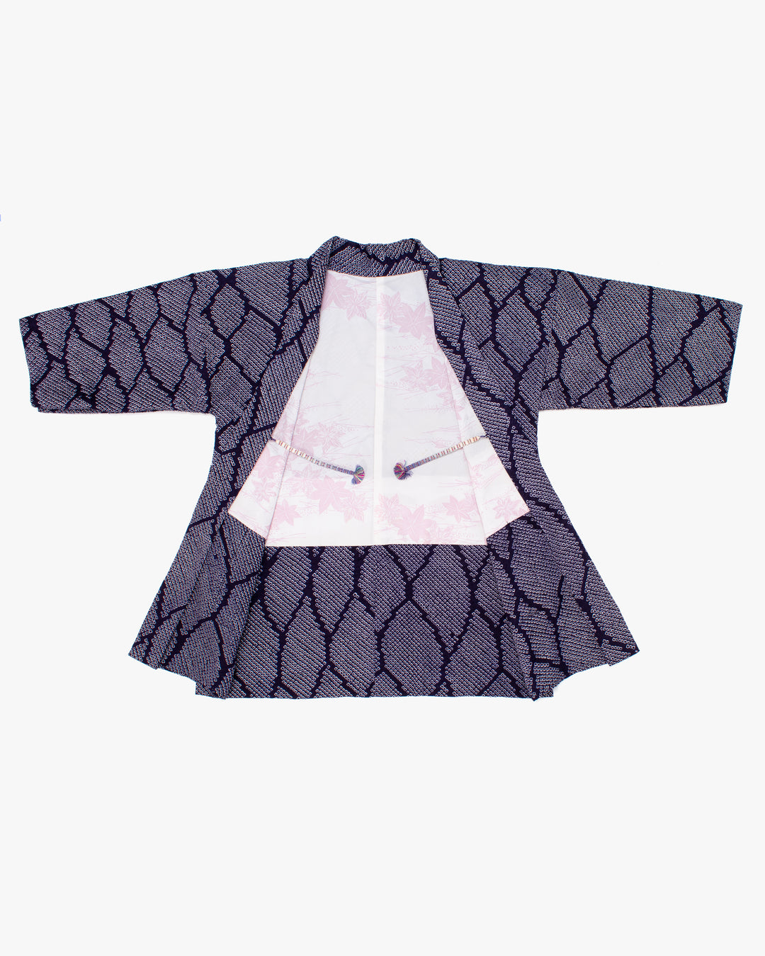 Kiriko Custom, Altered Haori Jacket, Full Shibori, Ami