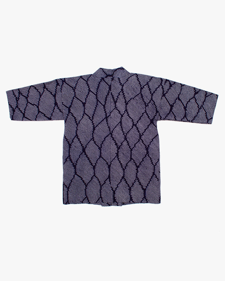 Kiriko Custom, Altered Haori Jacket, Full Shibori, Ami