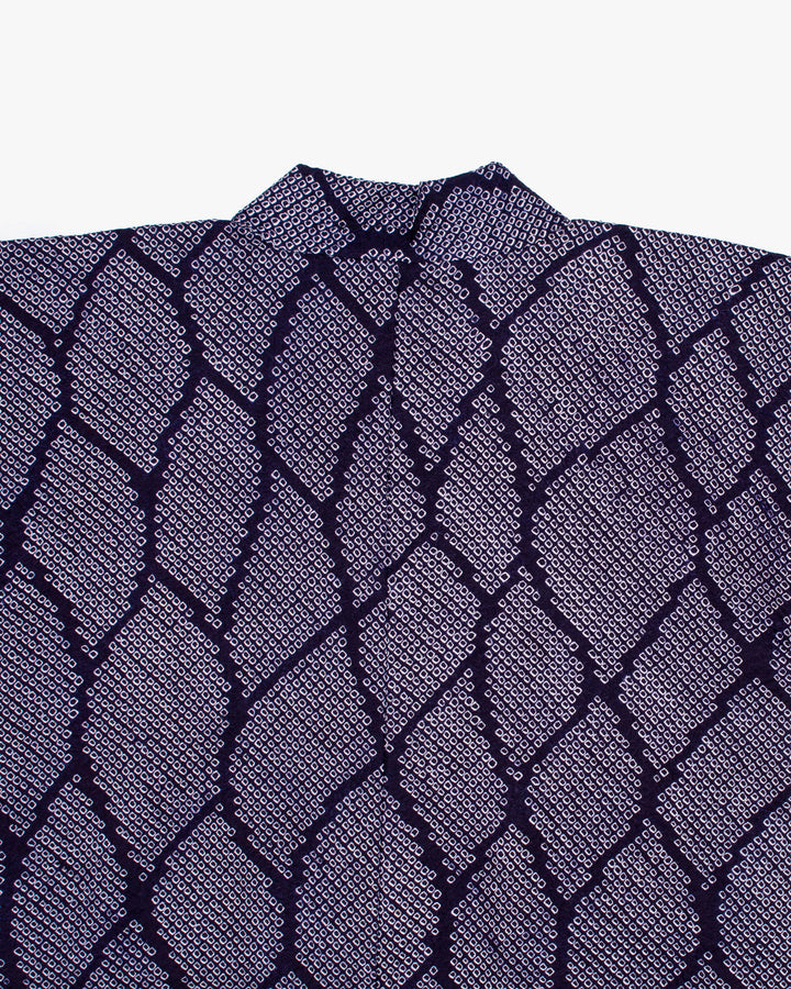 Kiriko Custom, Altered Haori Jacket, Full Shibori, Ami