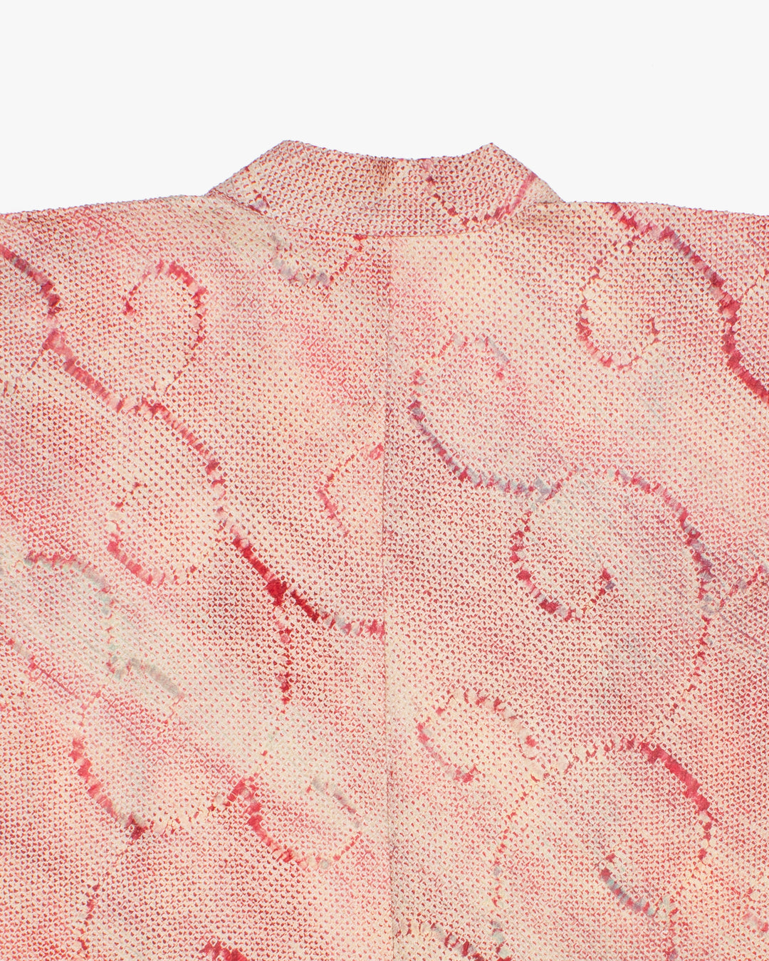 Kiriko Custom, Altered Haori Jacket, Full Shibori, Pink Karakusa