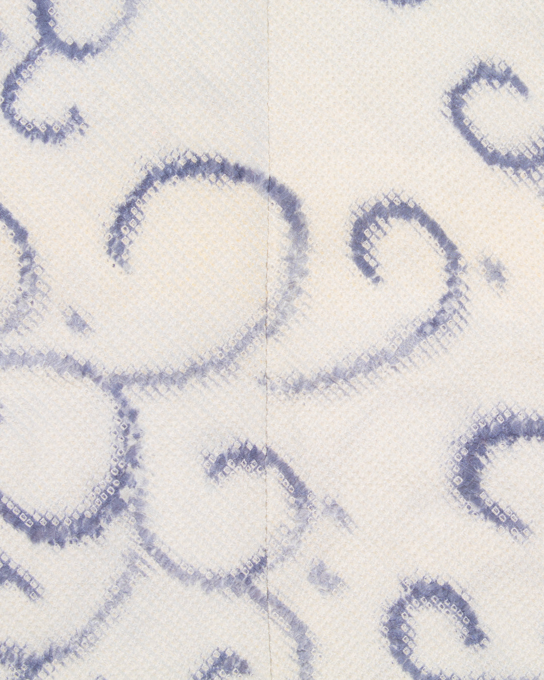 Kiriko Custom, Altered Haori Jacket, Full Shibori, Blue Karakusa Swirls