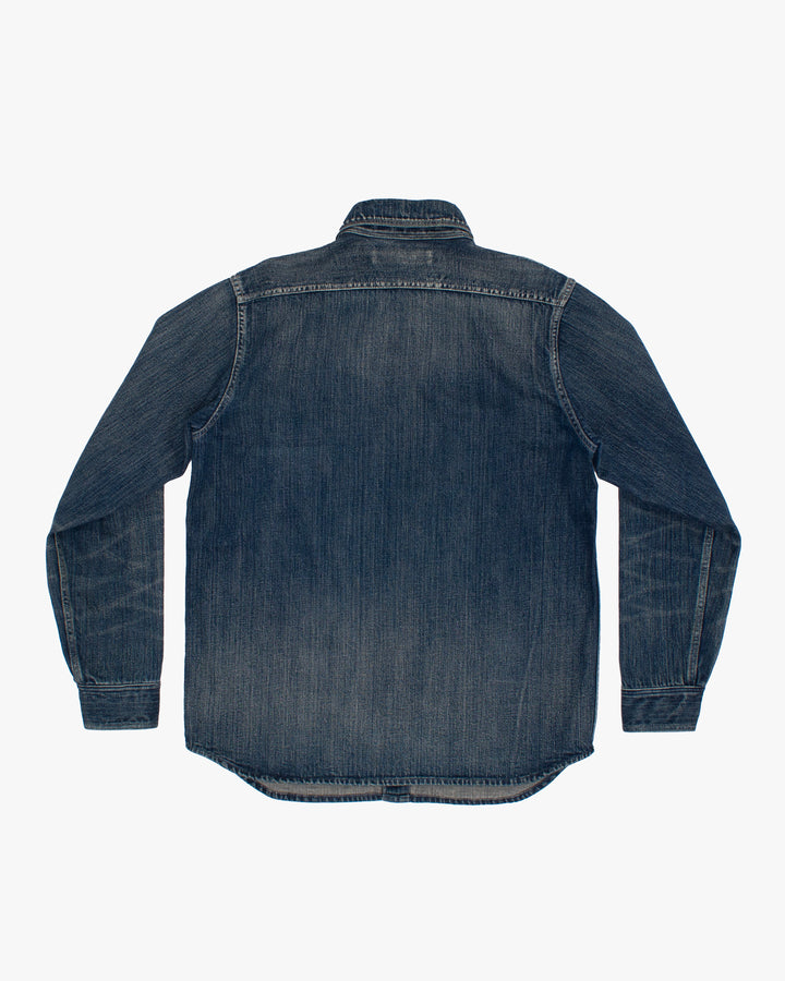 Japanese Repro Denim Jacket, L, Kapital, Medium Wash with Navy Buttons