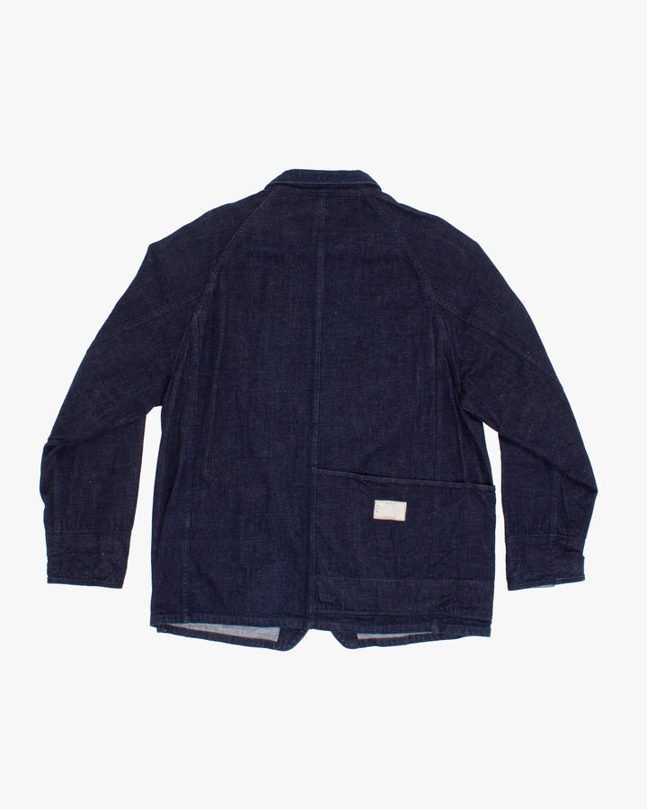 Japanese Repro Denim Chore Coat, XL, Kapital, Dark Wash with Metal Buttons