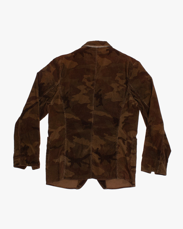 Japanese Repro Chore Coat, L, Kapital, Brown Camoflauge Corduroy