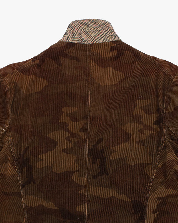 Japanese Repro Chore Coat, L, Kapital, Brown Camoflauge Corduroy