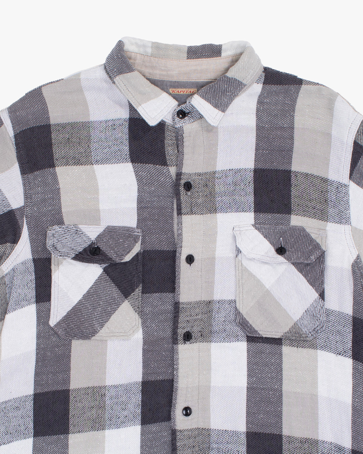 Japanese Repro Shirt, XL, Kapital, Checked White Flannel