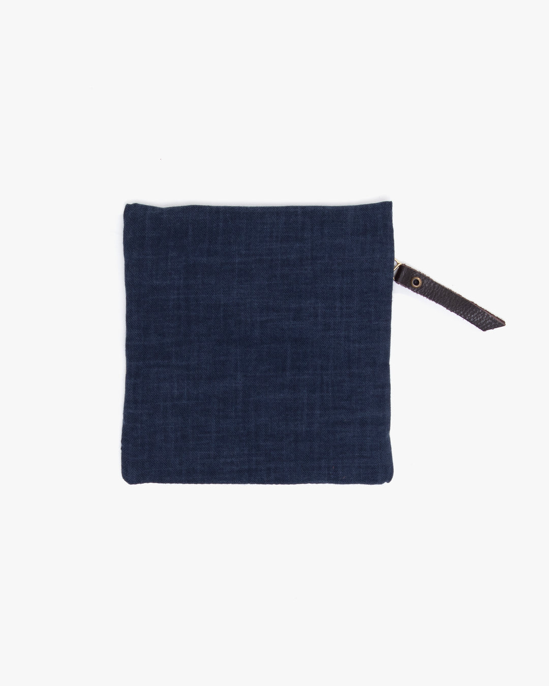 Kiriko Original Flat Small Zipper Pouch, Two Tone Indigo Usagi