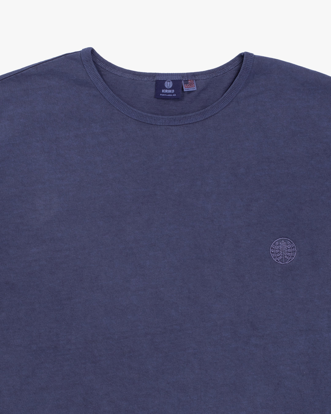 Kiriko Original Logo Embroidered T-Shirt, Blue
