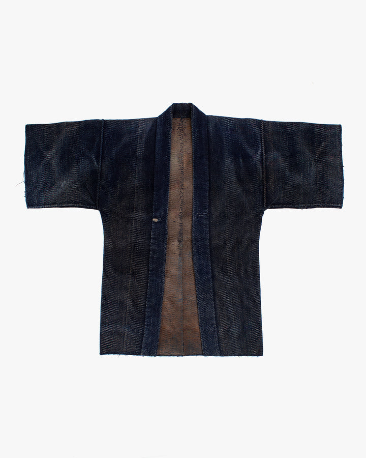 Vintage Happi Robe, Indigo with Brown Lining