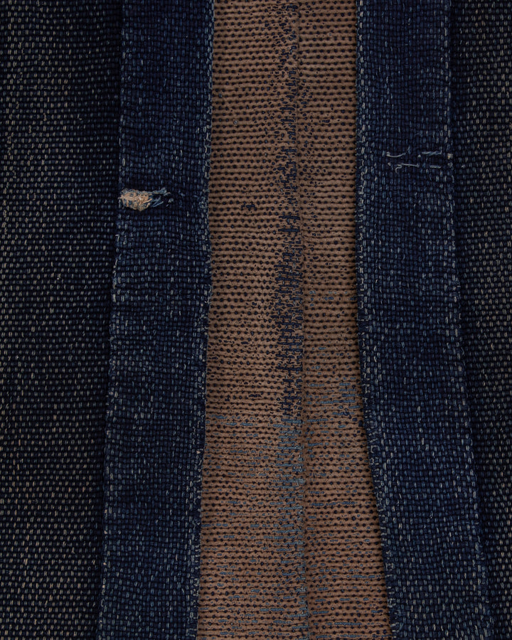Vintage Happi Robe, Indigo with Brown Lining