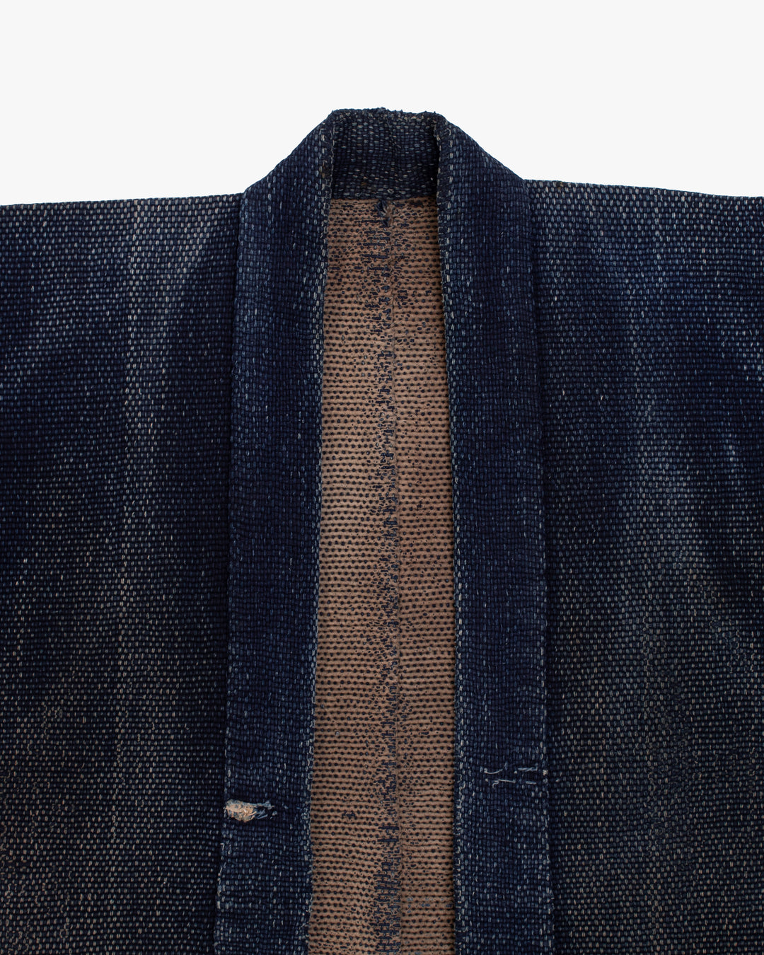 Vintage Happi Robe, Indigo with Brown Lining