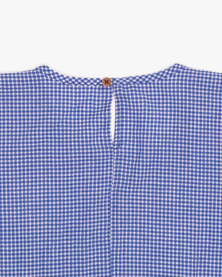 ToK Long Dress, Oversized, Blue Gingham
