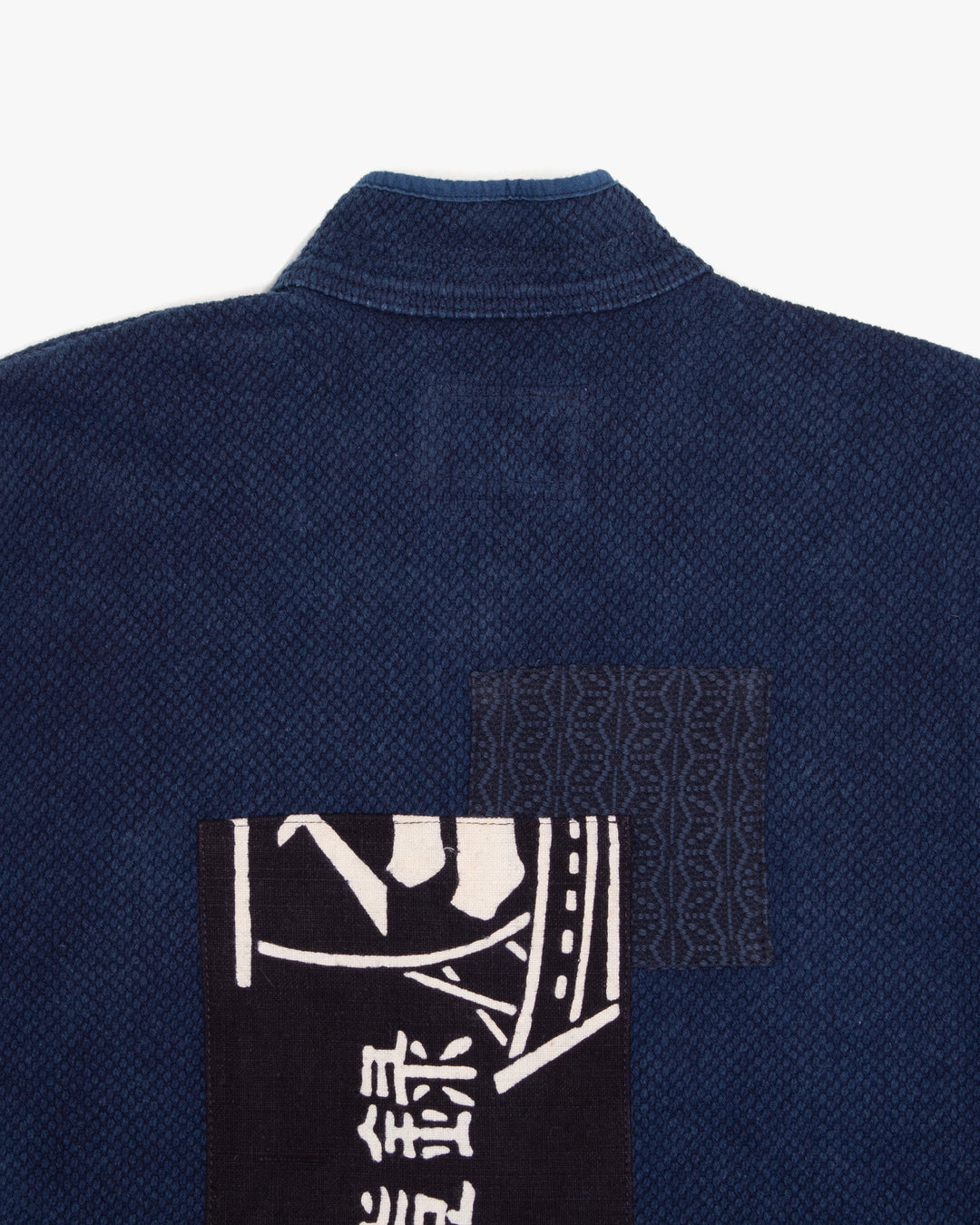 Kiriko Custom Patched Sashiko Mandarin Collar Jacket