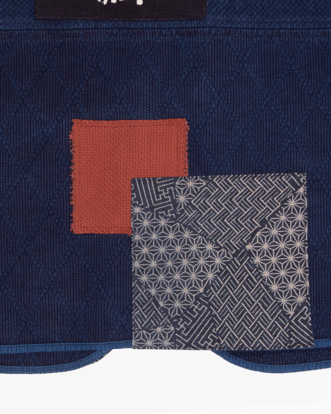 Kiriko Custom Patched Sashiko Mandarin Collar Jacket