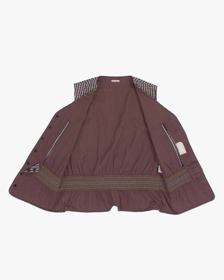 Japanese Repro Vest, L, Kapital, Brown