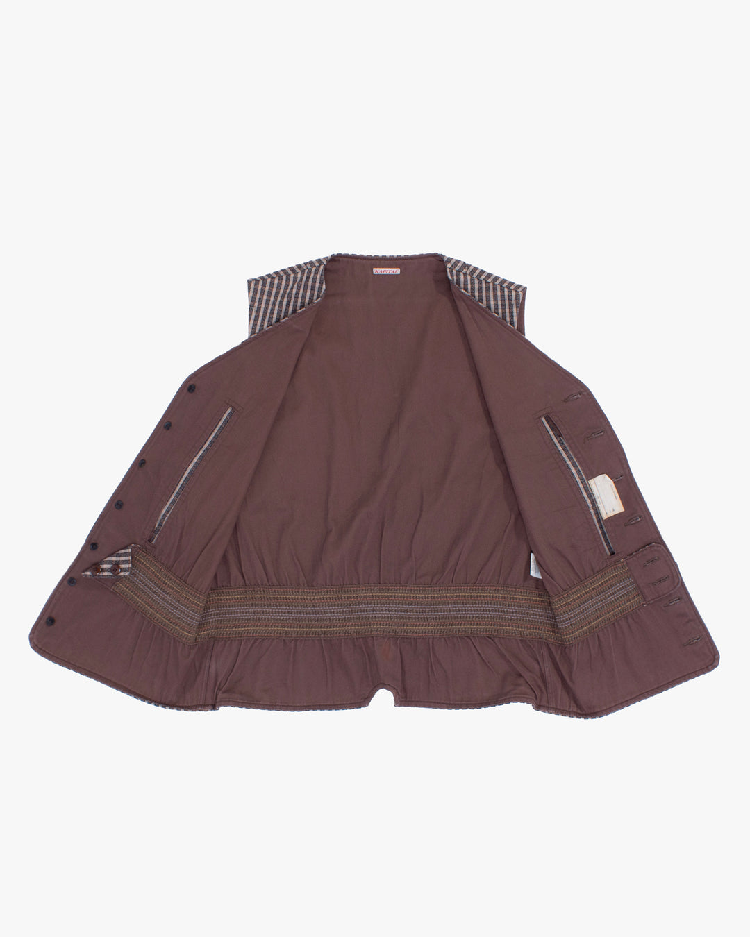 Japanese Repro Vest, L, Kapital, Brown