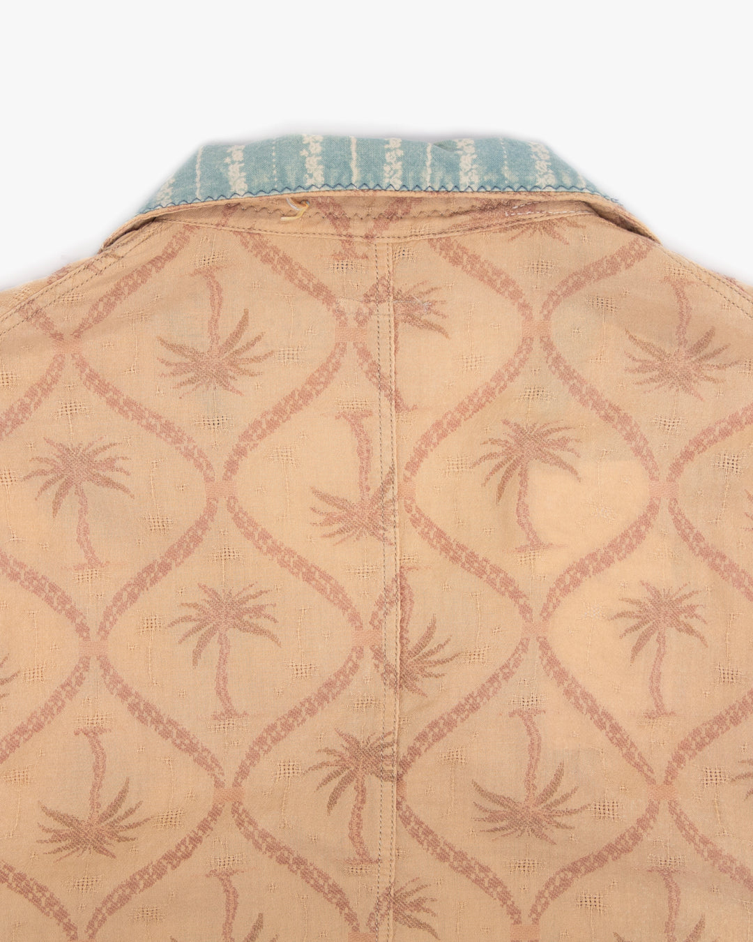 Japanese Repro Shirt, L, Kapital, Burnt Orange with Palm Trees